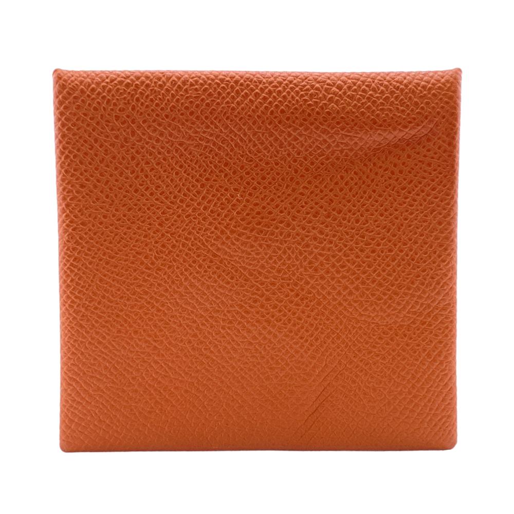 HERMES Coin case Epsom Brown unisex(Unisex) Used Authentic