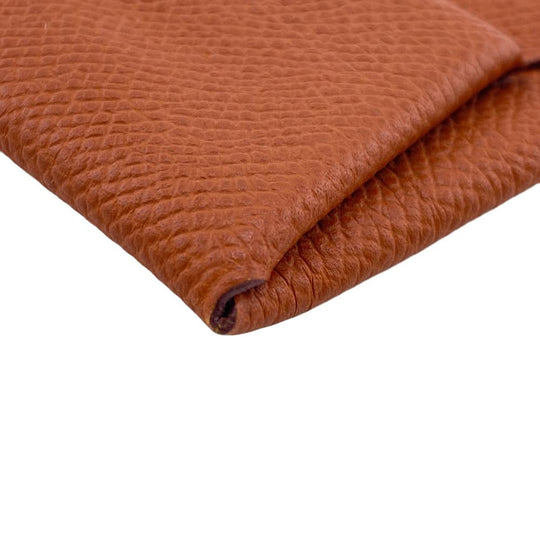 HERMES Coin case Epsom Brown unisex(Unisex) Used Authentic