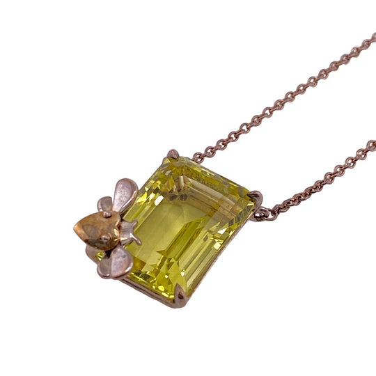 TIFFANY&Co. Necklace Ag925 �~ Au750 gold Natural stone Return to TIFFANY & Co. Women Used Authentic