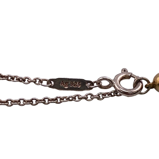 TIFFANY&Co. Necklace Ag925 �~ Au750 gold Natural stone Return to TIFFANY & Co. Women Used Authentic