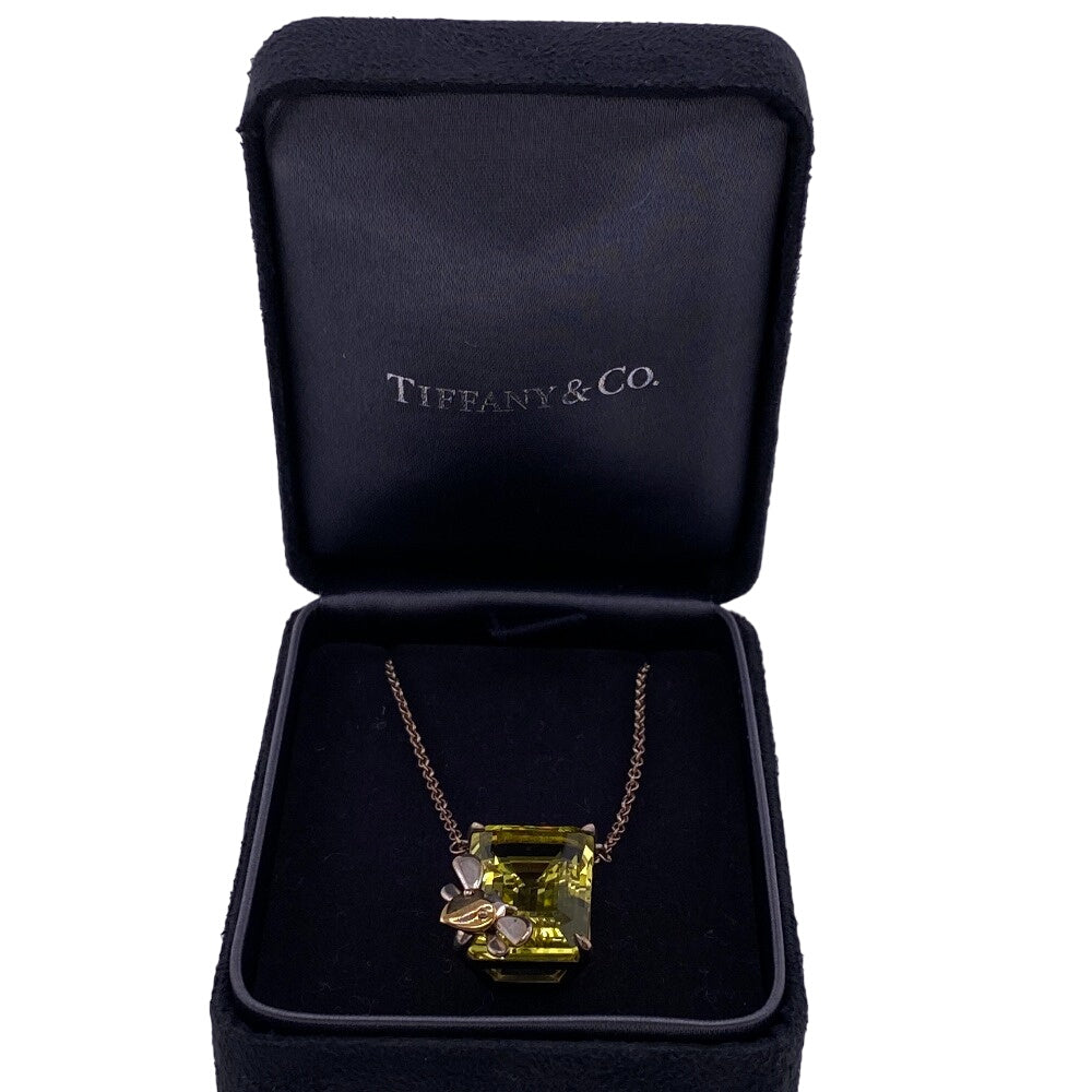 TIFFANY&Co. Necklace Ag925 �~ Au750 gold Natural stone Return to TIFFANY & Co. Women Used Authentic