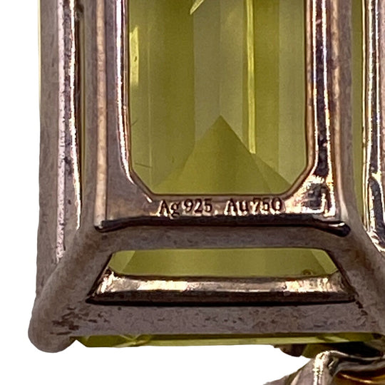 TIFFANY&Co. Necklace Ag925 �~ Au750 gold Natural stone Return to TIFFANY & Co. Women Used Authentic