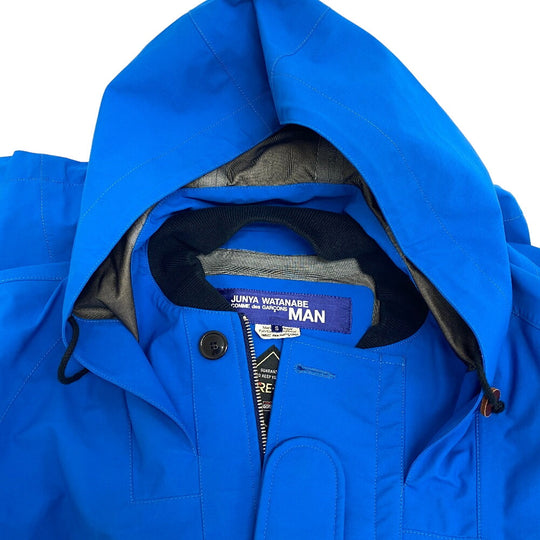JUNYA WATANABE COMME des GARCONS MAN Mountain Hoodie WT-J408 Nylon, Cotton blue S AD2017 Gore-Tex mens S Used Authentic