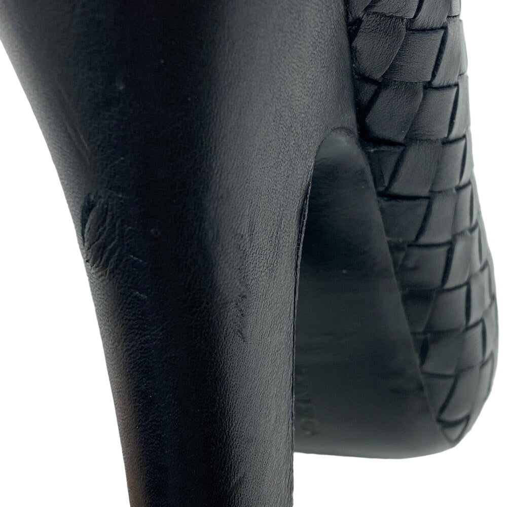BOTTEGAVENETA pumps leather black 36 INTRECCIATO Women 36 Used Authentic