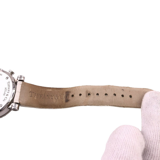 TIFFANY&Co. Watches Stainless Steel Silver Z1301.32.11A20A71A Chronograph Atlas Quartz white dial Women Used Authentic