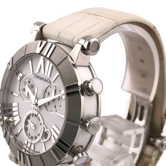 TIFFANY&Co. Watches Stainless Steel Silver Z1301.32.11A20A71A Chronograph Atlas Quartz white dial Women Used Authentic