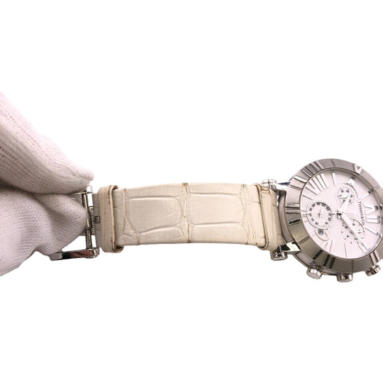 TIFFANY&Co. Watches Stainless Steel Silver Z1301.32.11A20A71A Chronograph Atlas Quartz white dial Women Used Authentic