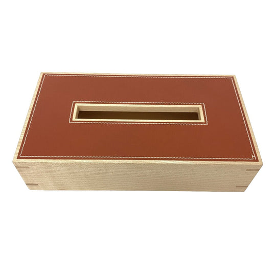 HERMES Interior other Wood Brown Tissue box Playard PM Women(Unisex) Used Authentic