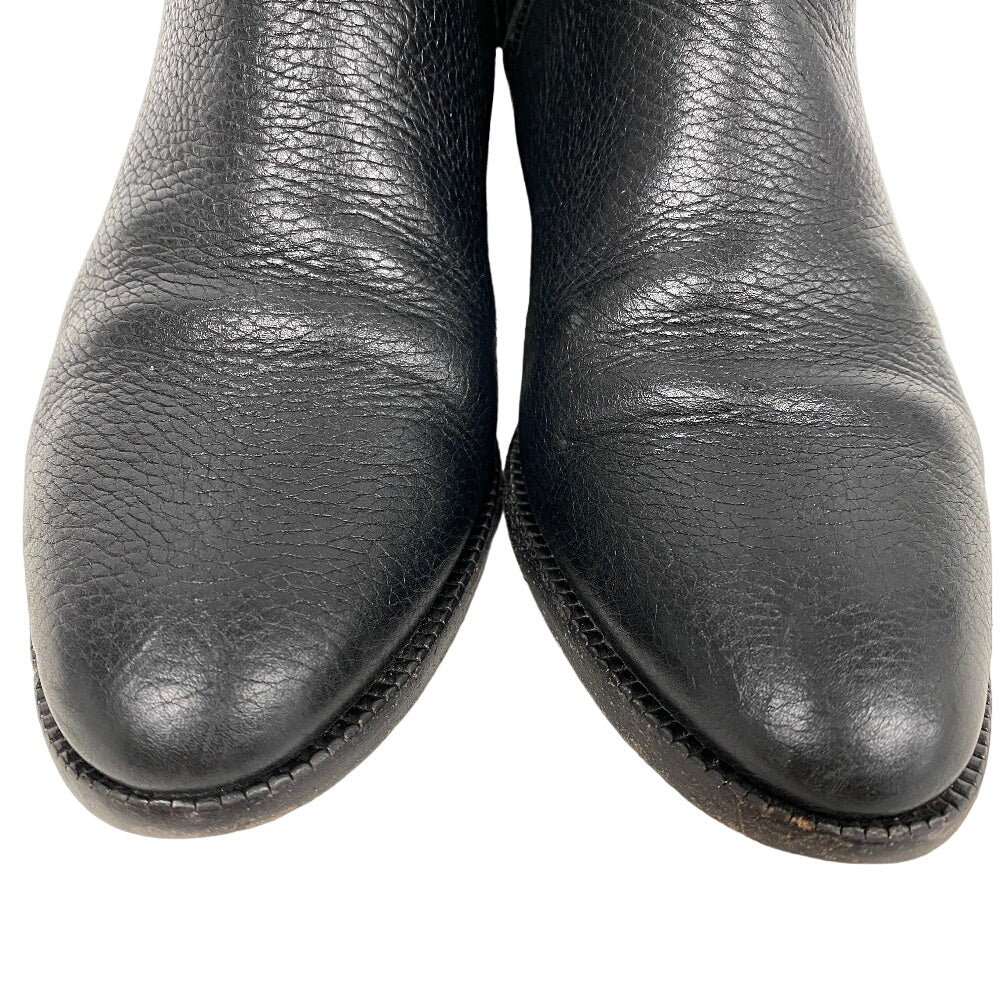 Valentino Garavani boots leather black Rock studs Women 36 1/2 Used Authentic