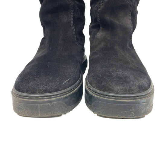 LOUIS VUITTON boots Suede, Mouton black Breezy line 36 1/2