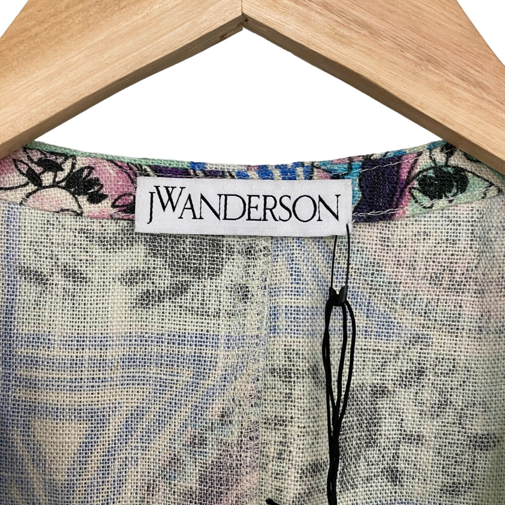 J.W.Anderson. one piece DR0010 linen multicolor Short sleeve Overall handle Women 10 Used Authentic
