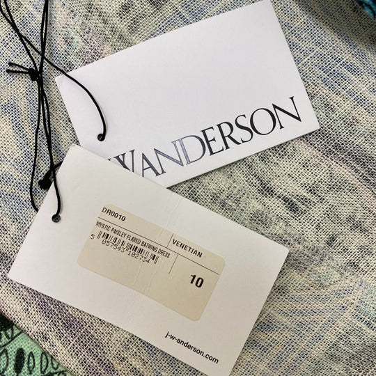 J.W.Anderson. one piece DR0010 linen multicolor Short sleeve Overall handle Women 10 Used Authentic