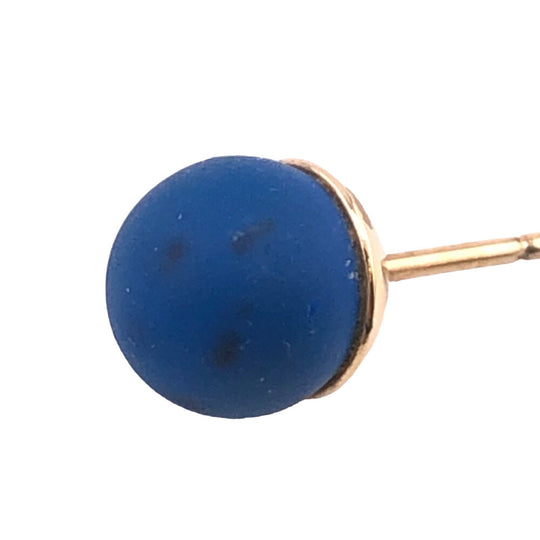 Christian Dior Pierce Gold Plated blue Dior Tribales rubber Tribal Women Used Authentic