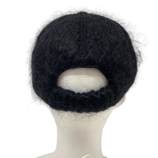 GUCCI cap 729349 wool black Baseball cap Double G Women(Unisex) L 58cm Used Authentic