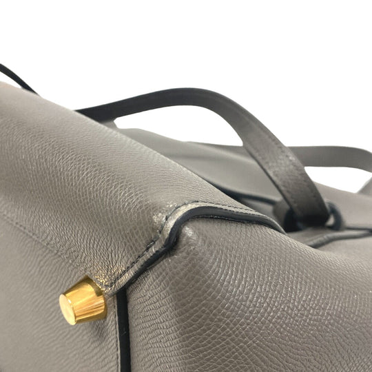 CELINE Handbag leather gray 2WAY Belt bag mini Women Used Authentic