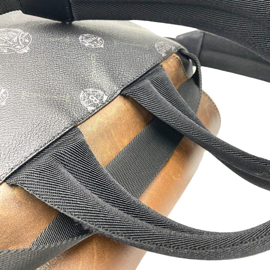 Berluti Backpack PVC, Leather black Hiker mens Used Authentic