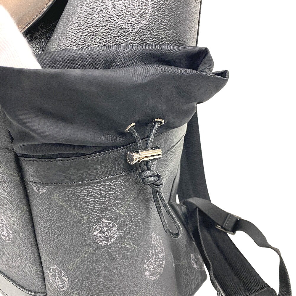 Berluti Backpack PVC, Leather black Hiker mens Used Authentic