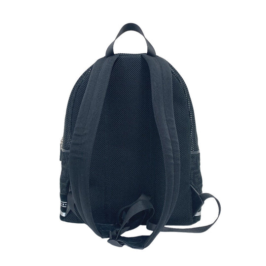 FENDI Backpack 7VZ042 Polyester, Leather black mesh Zucca mens(Unisex) Used Authentic