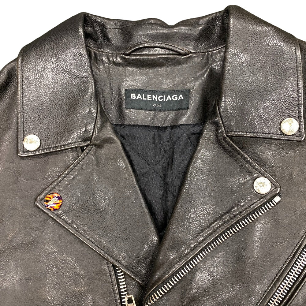 BALENCIAGA tailored jacket Leather, Polyester black 44 mens 44 Used Authentic
