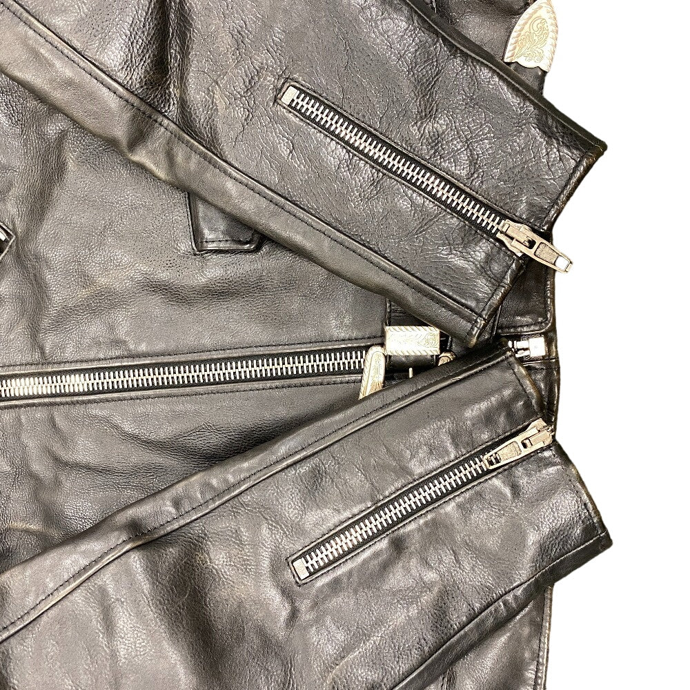 BALENCIAGA tailored jacket Leather, Polyester black 44 mens 44 Used Authentic