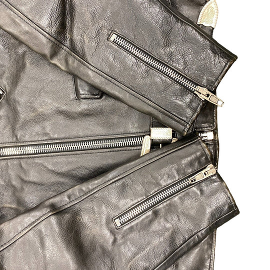 BALENCIAGA tailored jacket Leather, Polyester black 44 mens 44 Used Authentic