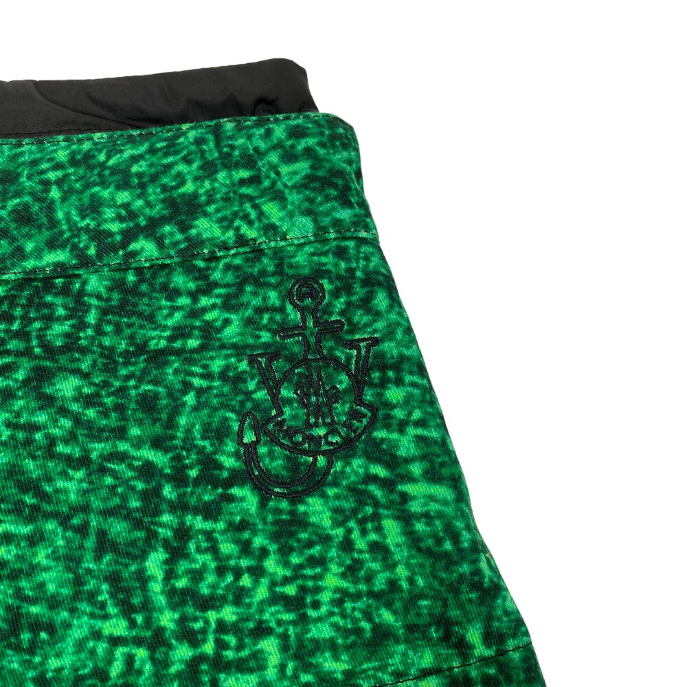 MONCLER skirt H209E2D00002 Cotton, Nylon green JW Anderson 22 years Down filled Women 40 Used Authentic