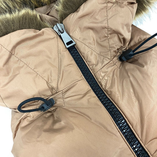 MONCLER Down jacket Nylon beige 21 years 00 BOUCAGE Women TG00 Used Authentic