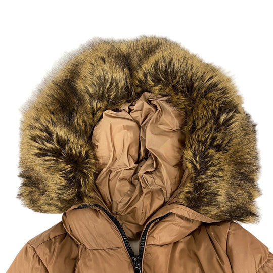 MONCLER Down jacket Nylon beige 21 years 00 BOUCAGE Women TG00 Used Authentic