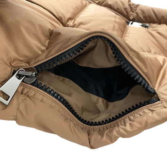 MONCLER Down jacket Nylon beige 21 years 00 BOUCAGE Women TG00 Used Authentic