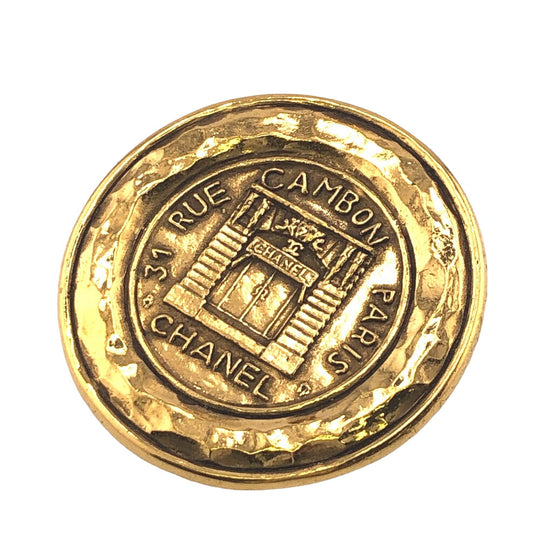 CHANEL Brooch Gold Plated gold 31 RUE CAMBON 1150 Women Used Authentic