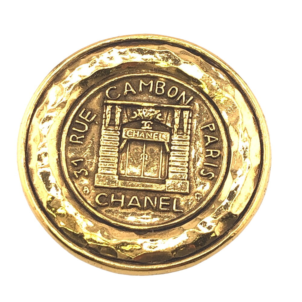 CHANEL Brooch Gold Plated gold 31 RUE CAMBON 1150 Women Used Authentic