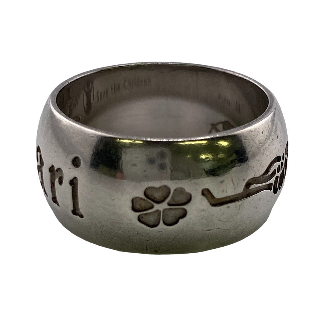 BVLGARI Ring Silver925 Silver 53 925 9.1g charity Save the children Women Used Authentic