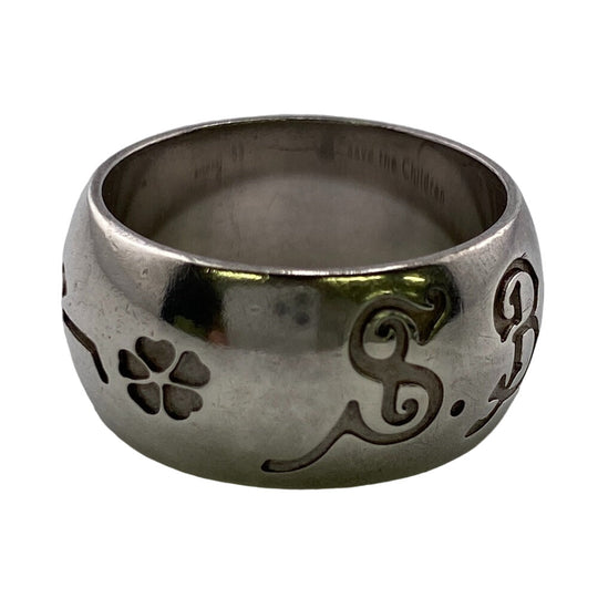 BVLGARI Ring Silver925 Silver 53 925 9.1g charity Save the children Women Used Authentic