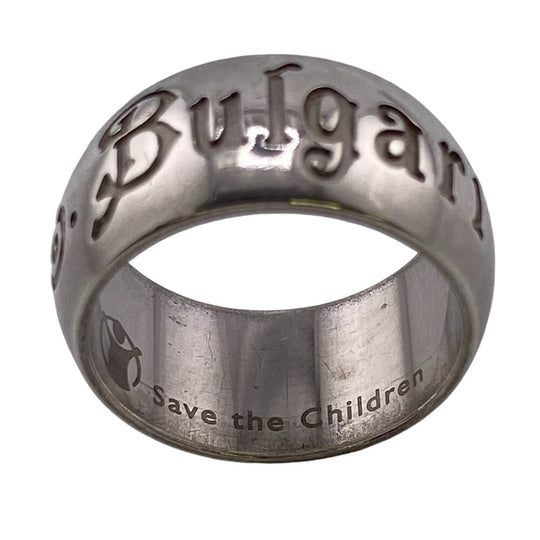 BVLGARI Ring Silver925 Silver 53 925 9.1g charity Save the children Women Used Authentic