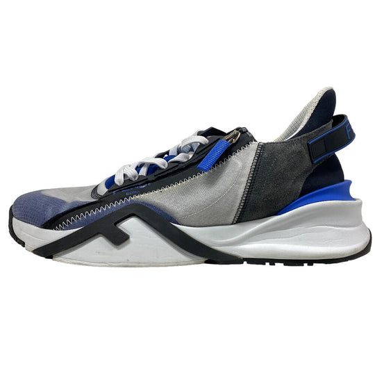 FENDI sneakers Fabric, Leather black flow 9
