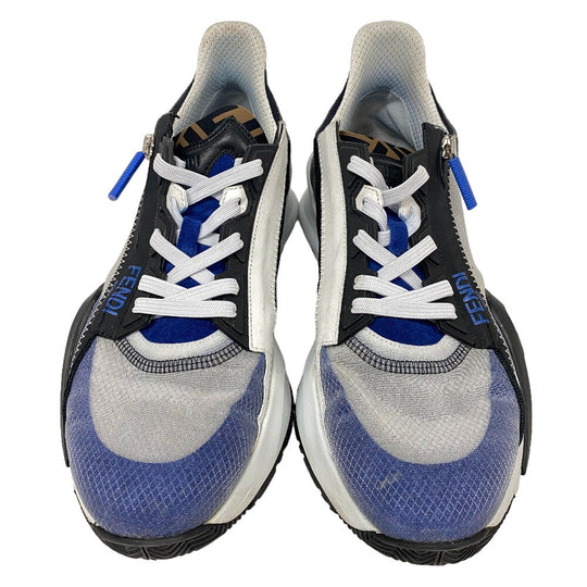 FENDI sneakers Fabric, Leather black flow 9