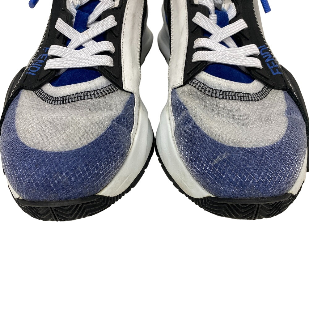 FENDI sneakers Fabric, Leather black flow 9