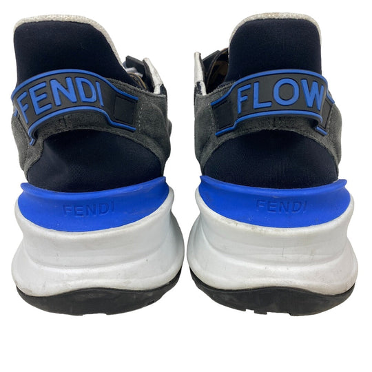 FENDI sneakers Fabric, Leather black flow 9
