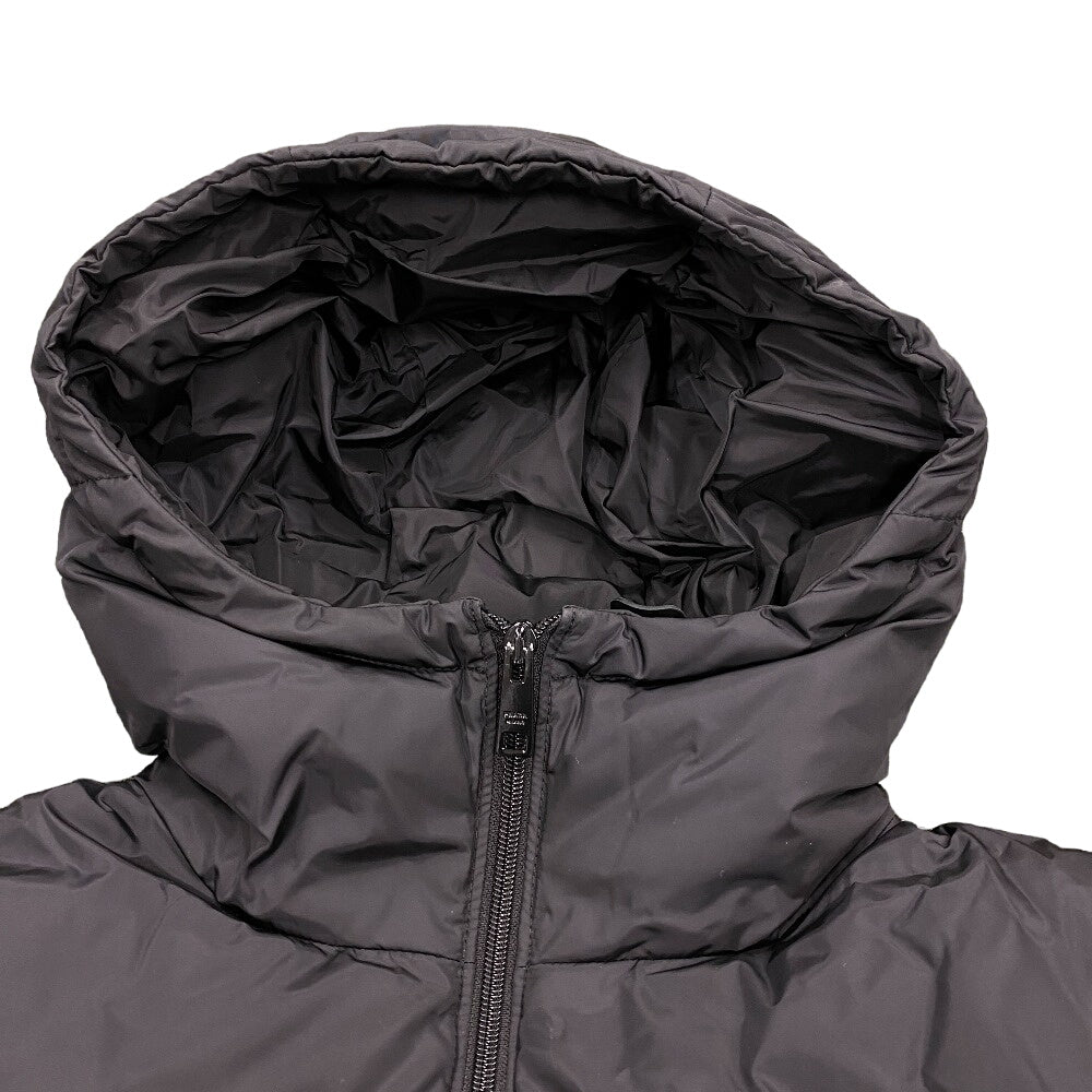 PRADA Down jacket 29F430 Nylon black 21 years 38 Triangle logo Women 38 Used Authentic
