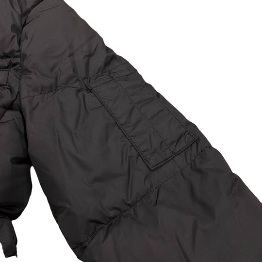 PRADA Down jacket 29F430 Nylon black 21 years 38 Triangle logo Women 38 Used Authentic