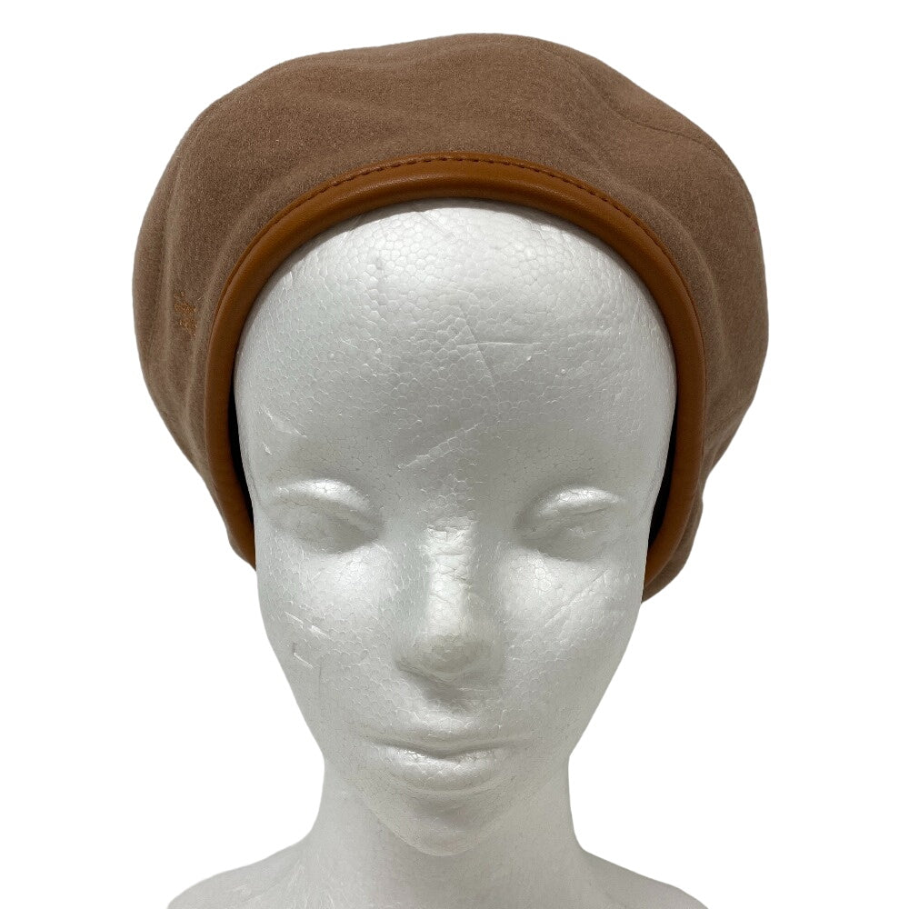 HERMES beret Brown diamond Brown Serie Women(Unisex) 57 Used Authentic