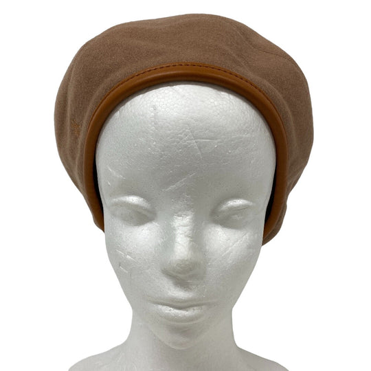 HERMES beret Brown diamond Brown Serie Women(Unisex) 57 Used Authentic