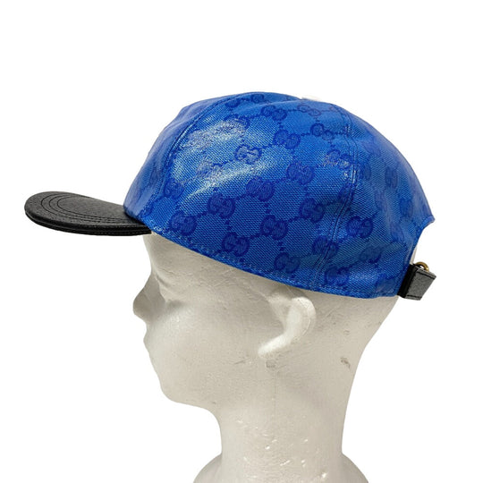 GUCCI cap 724833 4HAUU cotton blue Adidas XL 60 polyamide mens XL 60cm Used Authentic
