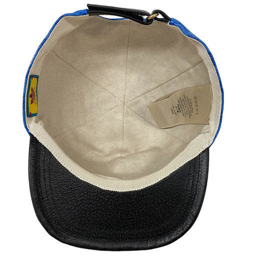 GUCCI cap 724833 4HAUU cotton blue Adidas XL 60 polyamide mens XL 60cm Used Authentic