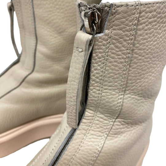 THE ROW boots leather Ivory short boots Front zip Women 36 Used Authentic