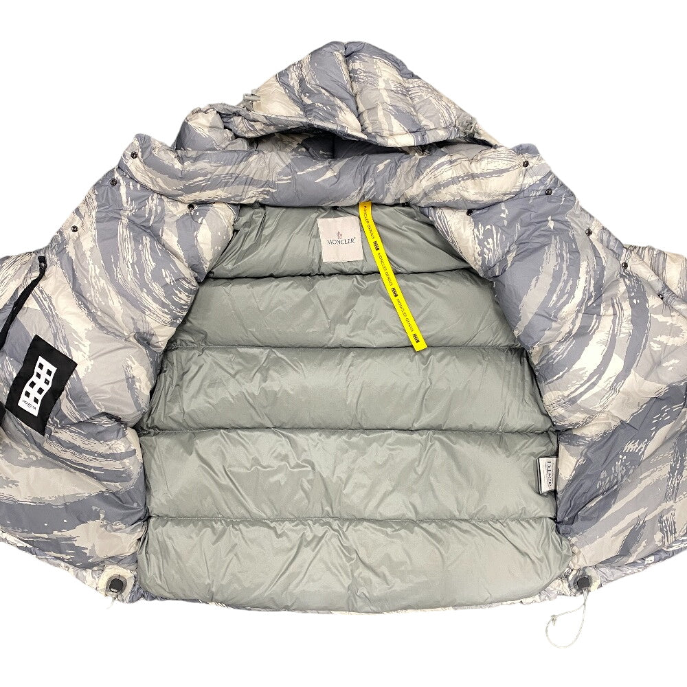 MONCLER Down jacket Nylon gray Moncler Genius x Hike 22 00 GALENSTOCKIS PRINT mens TG00 Used Authentic