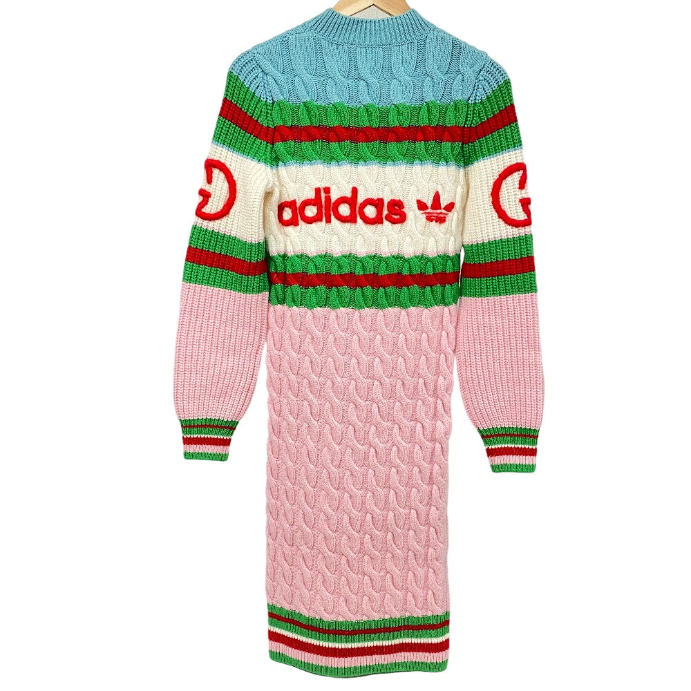 GUCCI one piece 717710 wool multicolor Adidas Knit S Moheya Women S Used Authentic