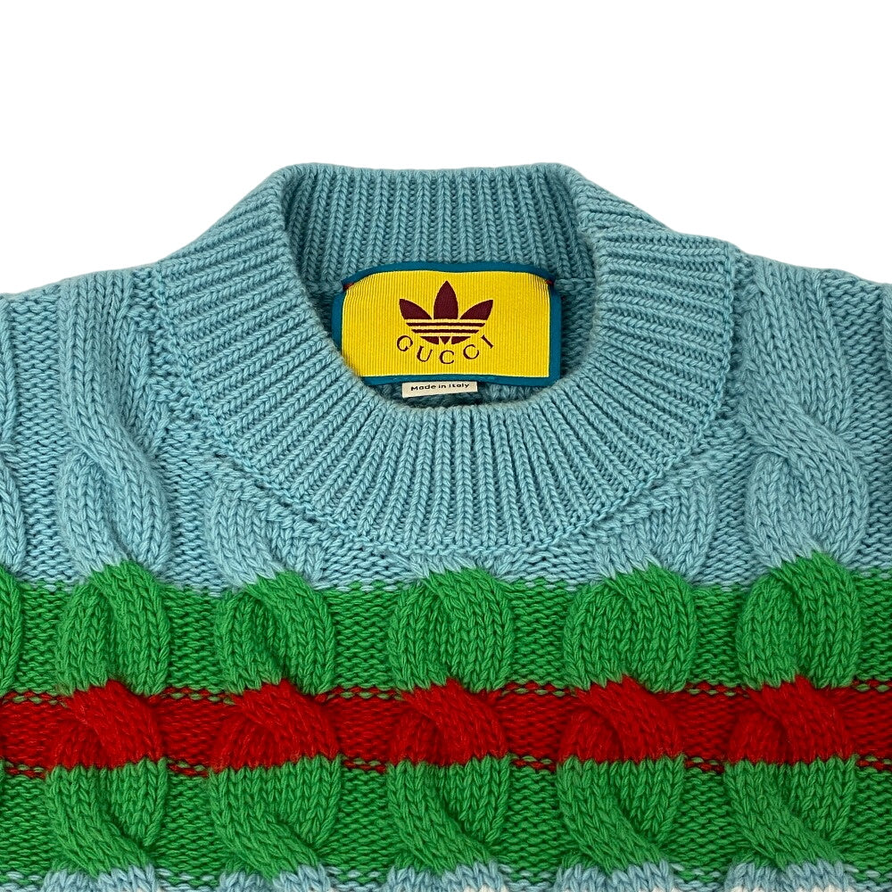 GUCCI one piece 717710 wool multicolor Adidas Knit S Moheya Women S Used Authentic
