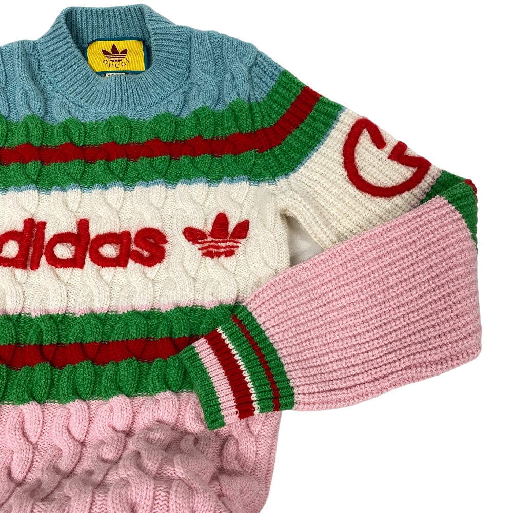 GUCCI one piece 717710 wool multicolor Adidas Knit S Moheya Women S Used Authentic