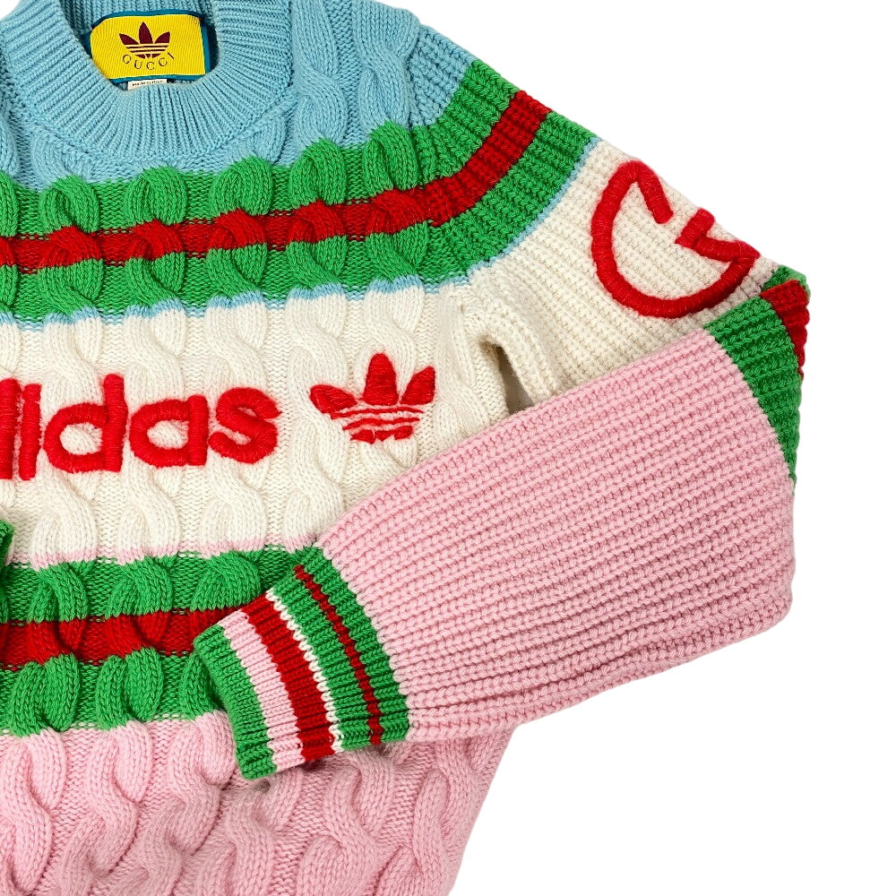 GUCCI one piece 717710 wool multicolor Adidas Knit S Moheya Women S Used Authentic
